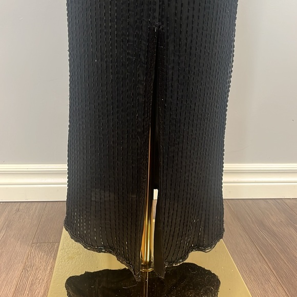 Laurence Kazar Long Black Beaded Sequin - Picture 12 of 17